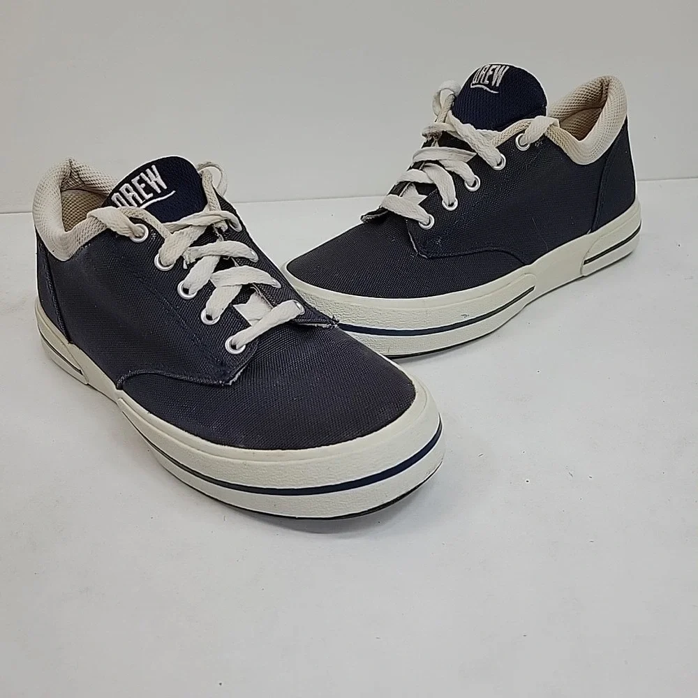 Drew Men's Chunky Canvas Skate Shoes Size 7M  Navy Walking Lace‎ Up Comfort